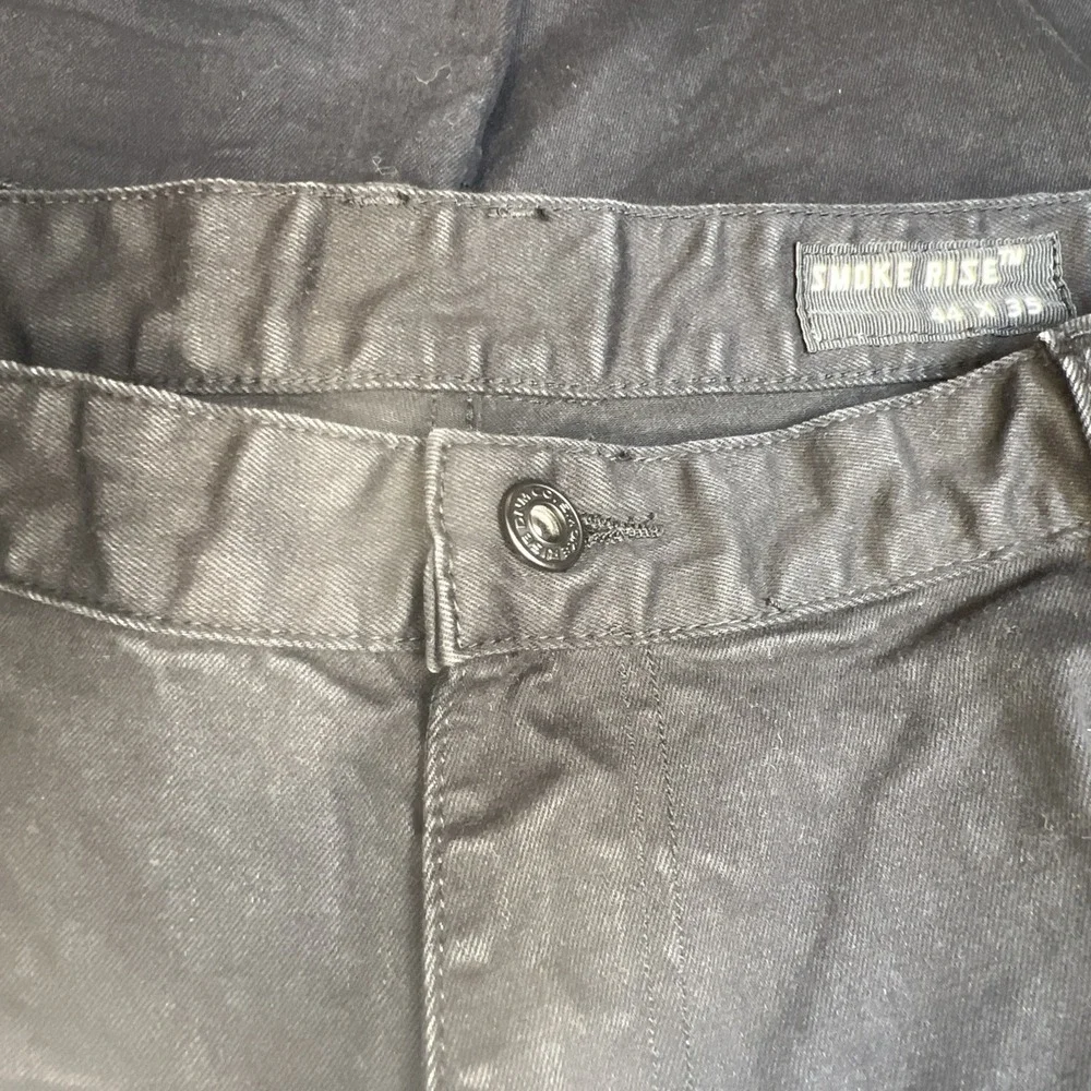 Smoke Rise Moto Biker Jeans Black Slash Zip Denim Men's 44x35 Stretch Streetwear